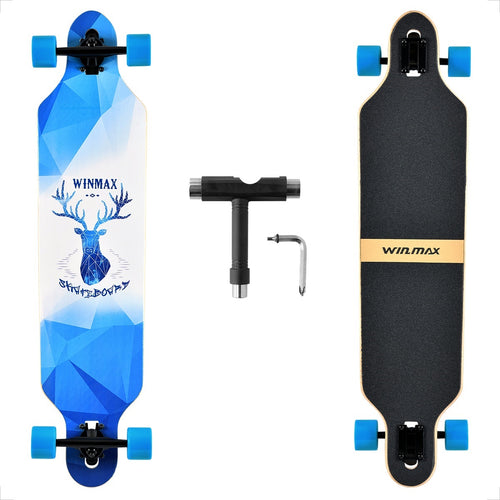 WIN.MAX Twin Tip Longboard Elk 8 layers, ABEC 11