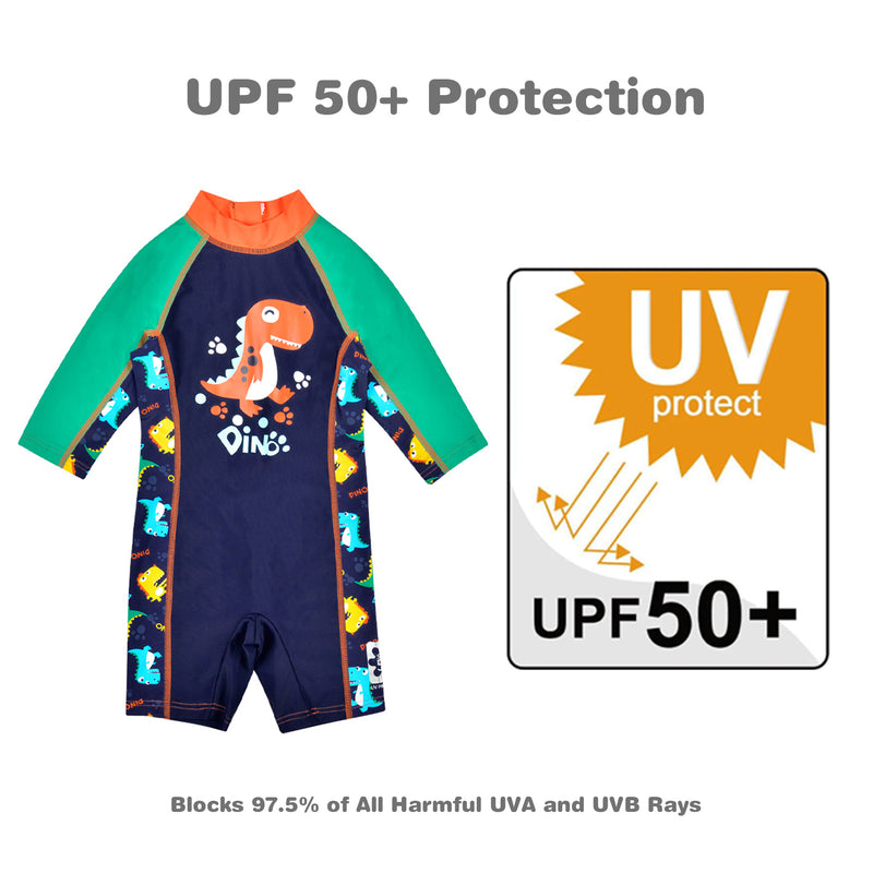 Load image into Gallery viewer, Boys One Piece Swimsuit UPF 50+ Sun Protection
