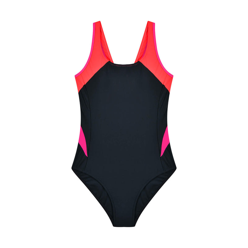 Load image into Gallery viewer, Women&#39;s sports swimsuit with racerback panel
