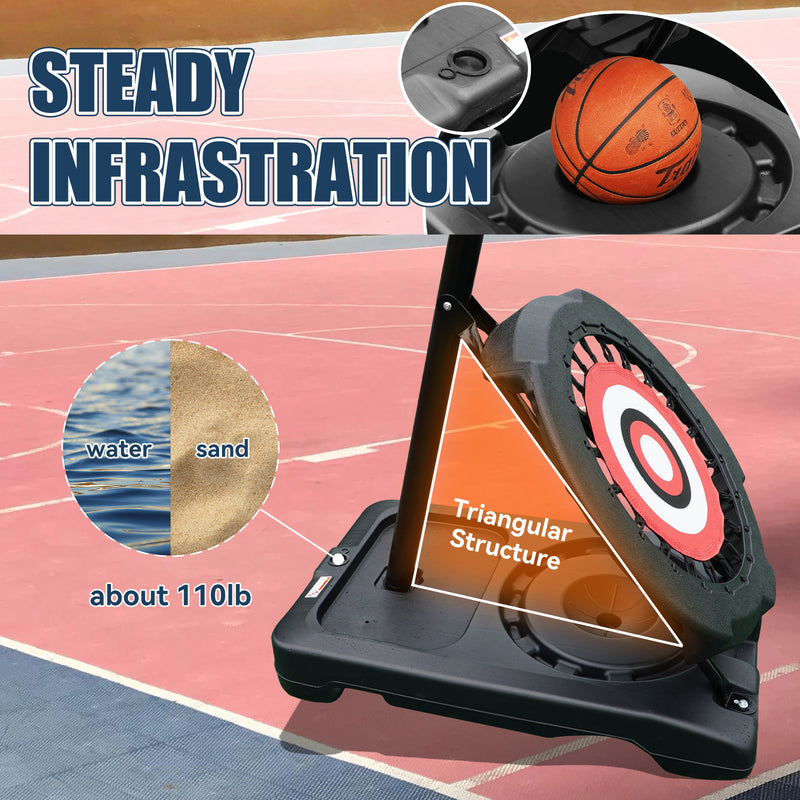 Load image into Gallery viewer, WIN.MAX Portable Basketball Hoop and Goal -44 inches
