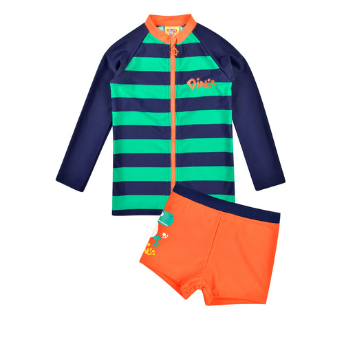 Two-piece swimsuit set for boys with sun protection SPF 50+