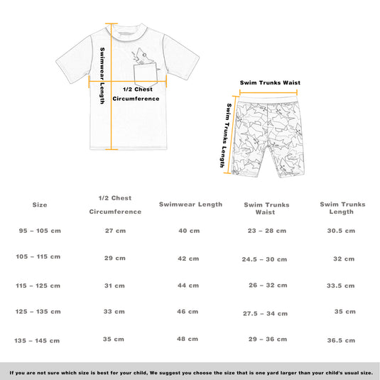 Badeanzug für Jungen, LSF 50+, UV-Sonnenschutz, 2-teilig