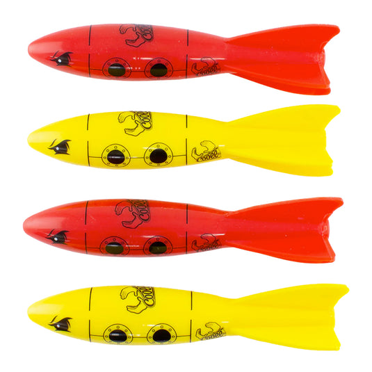 Cooee Subs de buceo de juguete acuático para piscina - 4 piezas 