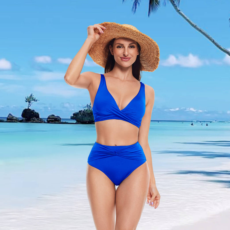 Cargue la imagen en el visor de la galería, Klein blau Bikini Set 
