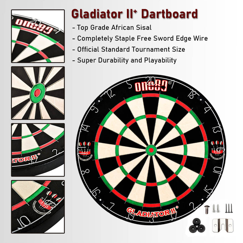 Laden Sie das Bild in Galerie -Viewer, One80 Gladiator II Professional Dartboard kits
