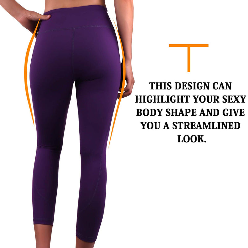 Load image into Gallery viewer, Women 3/4 Fitness Leggings with Phone Pocket 
