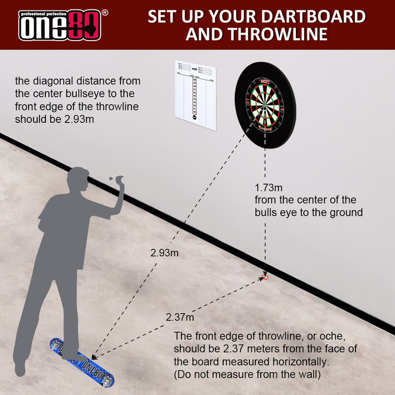 Load image into Gallery viewer, One80 Dartboard Gladiator II Dartboard &amp; PU Protection Ring Set - 4227 
