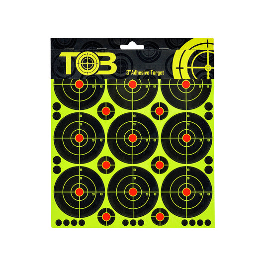 TOB Target Papers Stickers Self Adhesive Splatter Rifle Targets - 25PCS