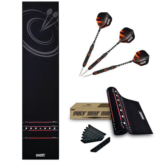 One80 Dart Carpet with Steel Darts Set - 3307