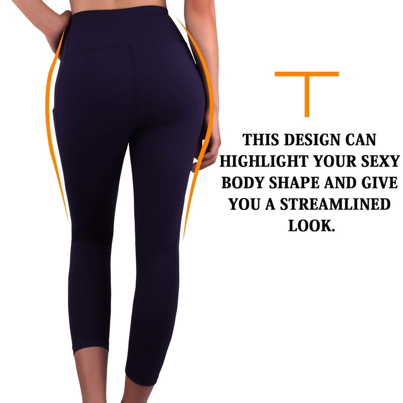 Load image into Gallery viewer, Women 3/4 Fitness Leggings with Phone Pocket 
