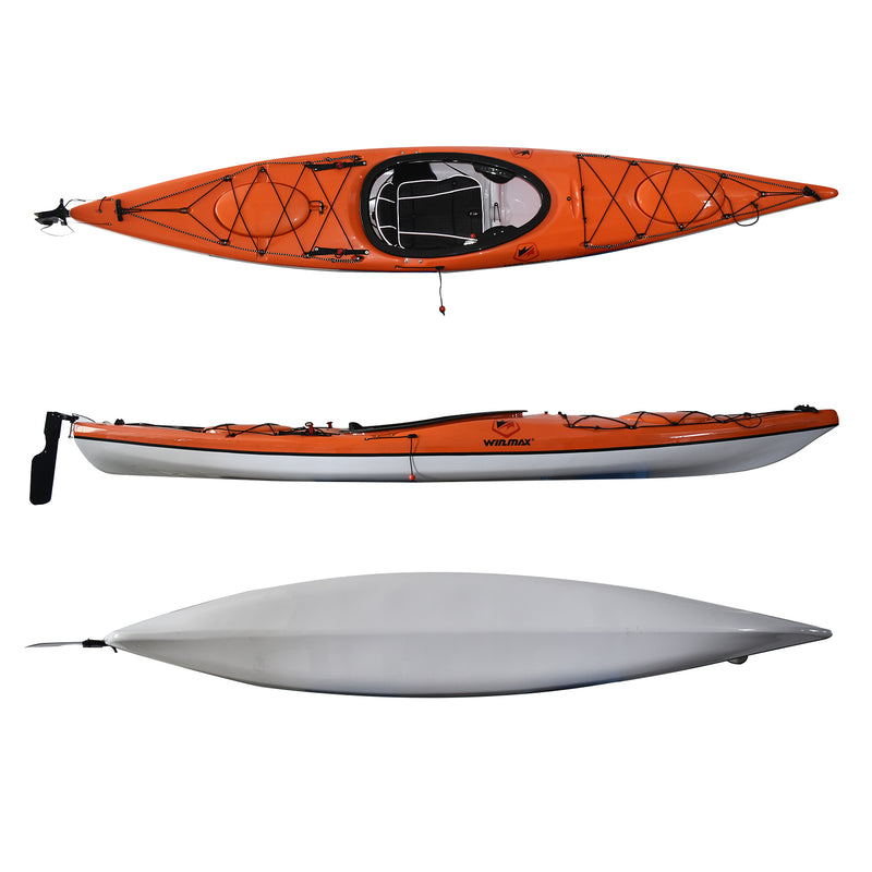 Load image into Gallery viewer, WIN.MAX Sea Kayak 155 inch Pedal Orange + ACCESSORIES
