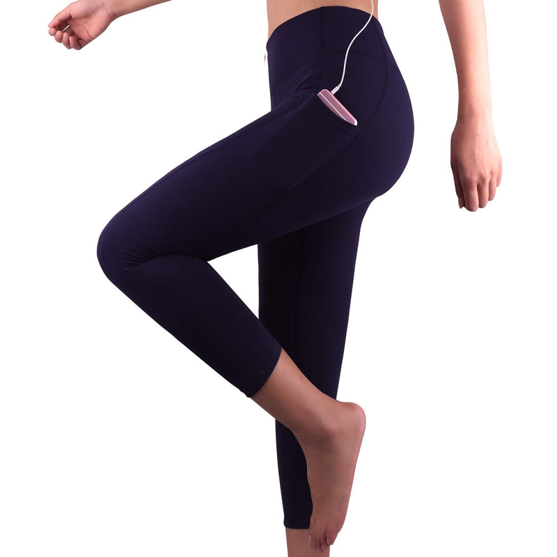 Cargue la imagen en el visor de la galería, 3/4 Fitness-Leggings mit Handytasche
