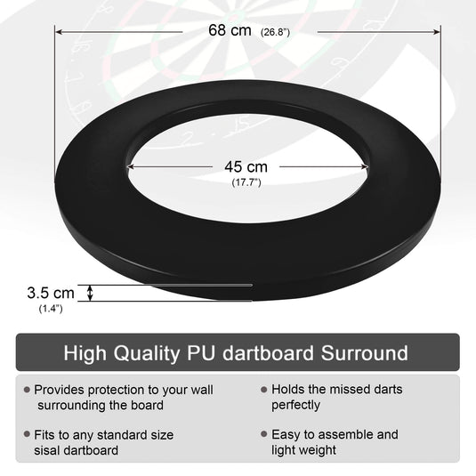 One80 PU 1 Piece Dartboard Surround