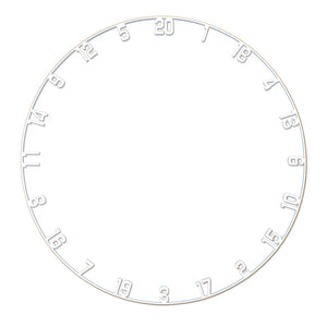 TEX Titan Dartboard White Number Ring Zahlenring