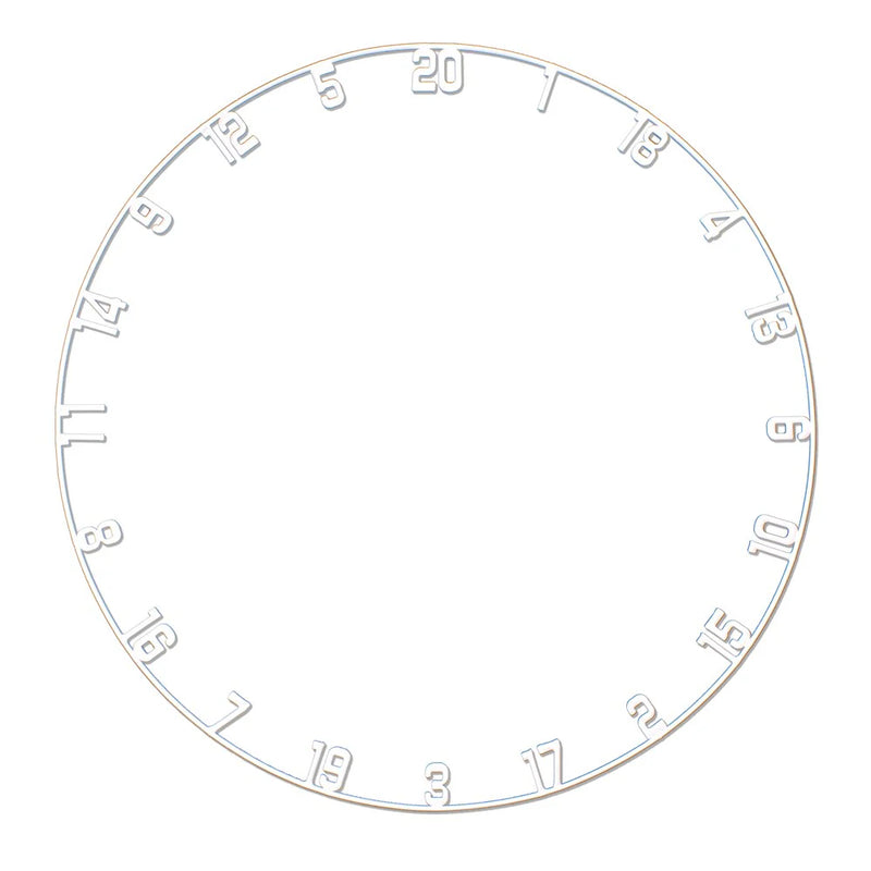 Cargue la imagen en el visor de la galería, TEX Titan Dartboard White Number Ring Zahlenring
