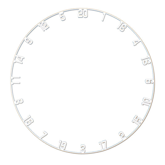 TEX Titan Dartboard White Number Ring Zahlenring