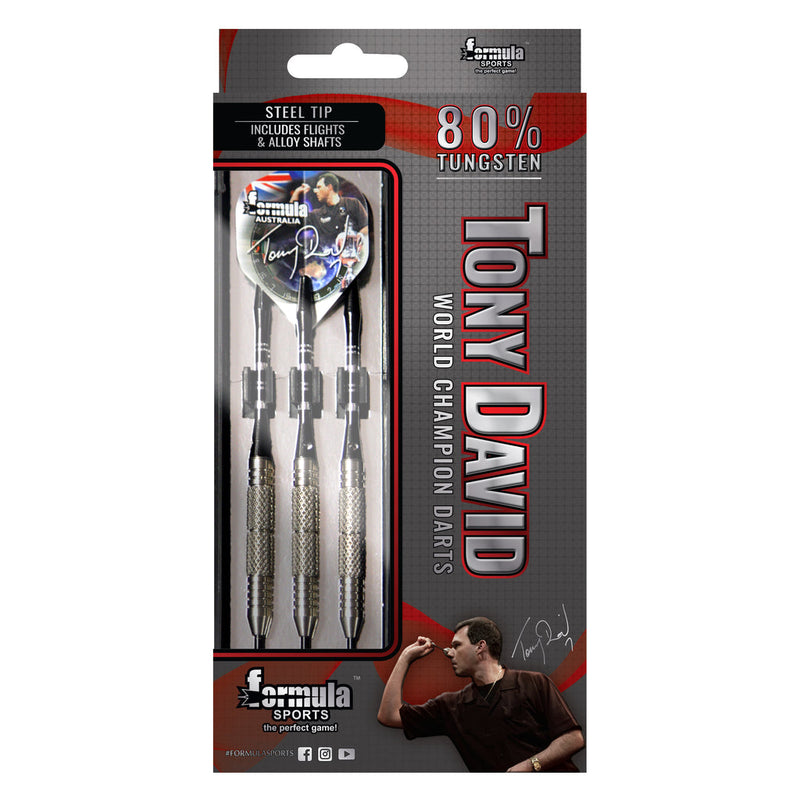 Load image into Gallery viewer, TONY DAVID Steel Tip Darts - 80% Tungsten
