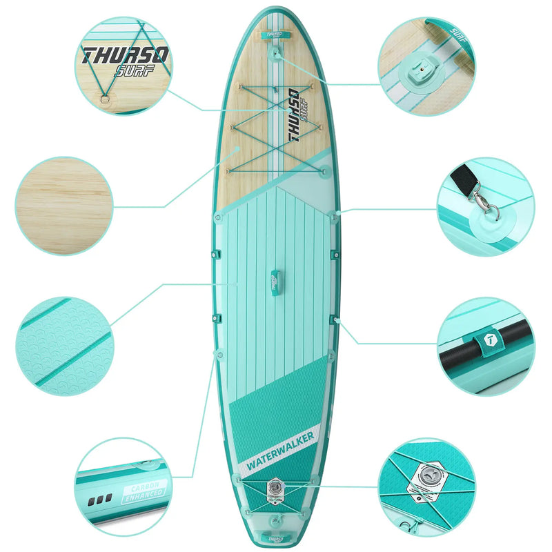 Load image into Gallery viewer, Waterwalker 126 10’6 All-around SUP - Turquoise
