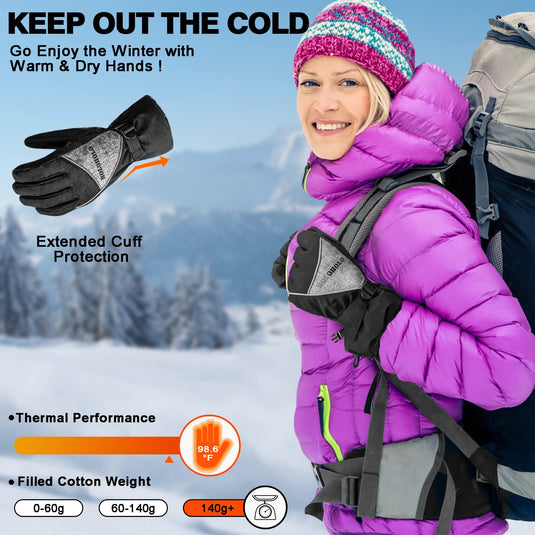 HoloHolo Unisex Winter Mountain Gloves 