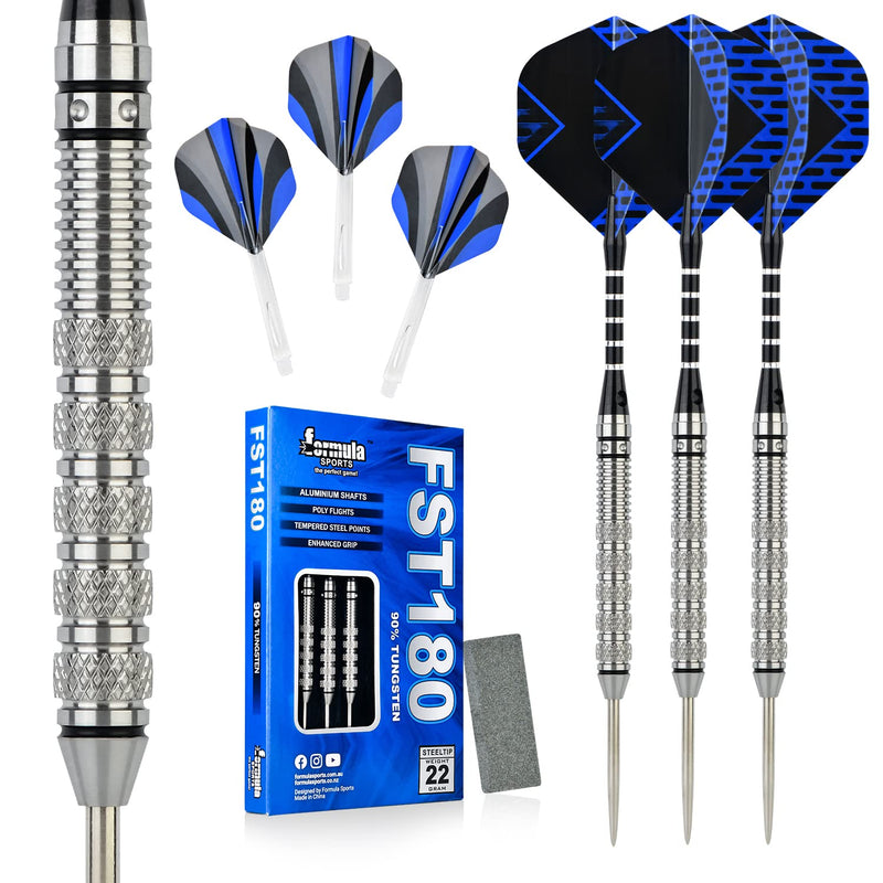 Laden Sie das Bild in Galerie -Viewer, Formula Sports Steel Tip Darts Set - FST180
