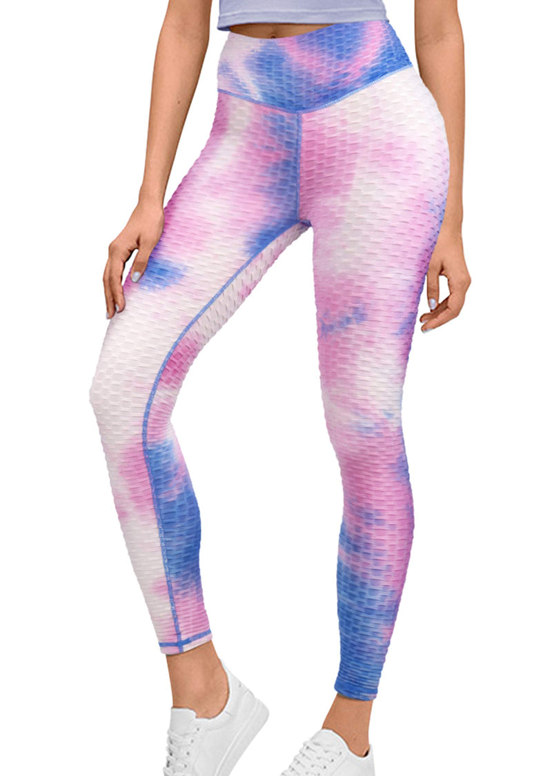 Cargue la imagen en el visor de la galería, Workout Stretch Leggings Damen Farbenfroh
