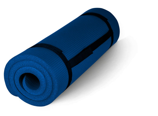 blau yoga mat