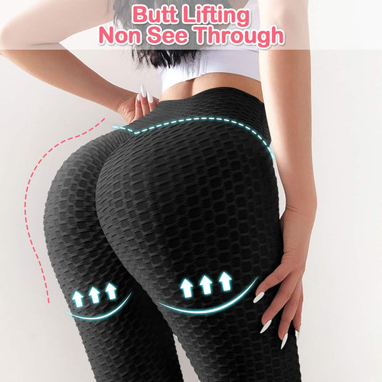 Wabenförmige Po Lifting Leggings