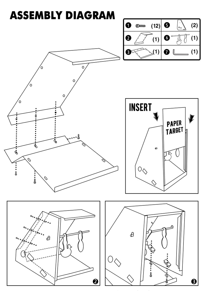 Load image into Gallery viewer, TOB Trapezium Shape Pellet Trap Hunting Spinner Target And Paper Target
