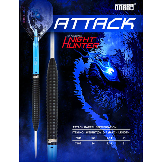 One80 Night Hunter Attack Steel Tip