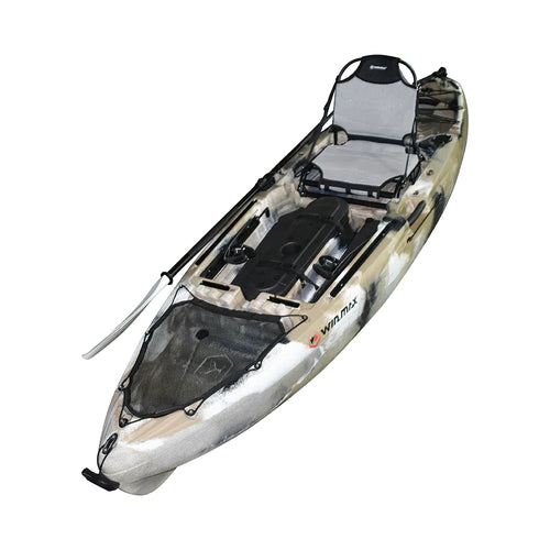 WIN.MAX Candlelight Fish River fishing kayak with 1 combo paddle