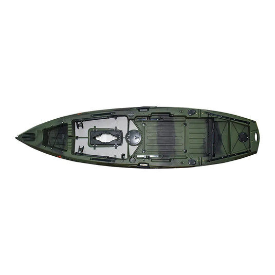 WIN.MAX Killer Whale Kayak de pesca individual con sistema de pedales y 1 remo combinado