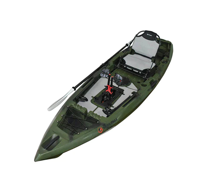 Laden Sie das Bild in Galerie -Viewer, WIN.MAX Killer Whale Single Fishing Kayak with Pedal System and 1 Combi Paddle
