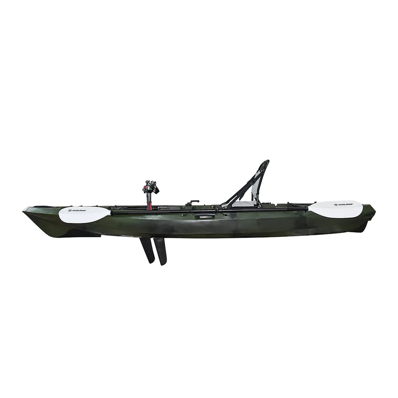 Laden Sie das Bild in Galerie -Viewer, WIN.MAX Killer Whale Single Fishing Kayak with Pedal System and 1 Combi Paddle
