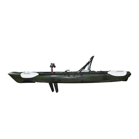 WIN.MAX Killer Whale Kayak de pesca individual con sistema de pedales y 1 remo combinado