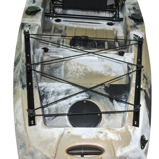 WIN.MAX Killer Whale Lake Kayak de pesca con sistema de pedales y 1 remo combinado