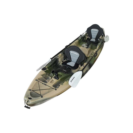 WIN.MAX Whale Family Big Two Seater Fishing Kayak mit 2 Kombi-Paddeln